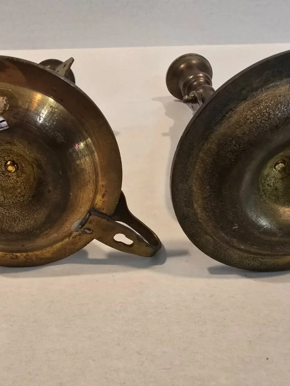 Brass Candlesticks Set of 2 Gimbaled Pivoting 6